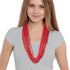 Red 33 Inch 7mm Bead Necklaces