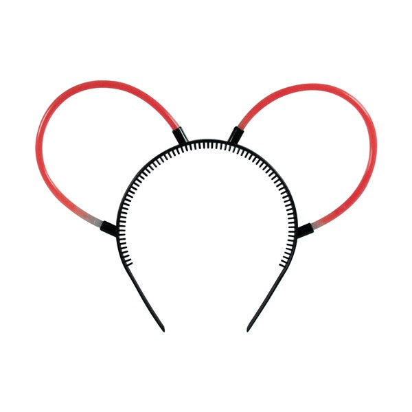 Red Glow Bunny Ears Headband