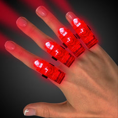 Red LED Finger Light Rings