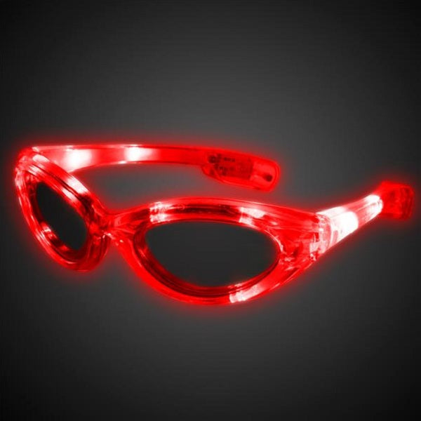 Red LED Light Up Sunglasses