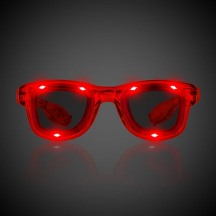 Red Light Up Retro Sunglasses
