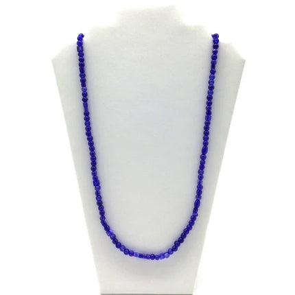 Royal Blue Glass Bead 27 Inches Necklaces