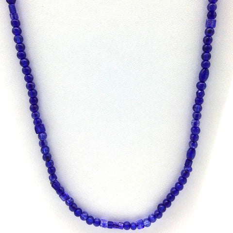 Royal Blue Glass Beaded 27 Inches Necklaces