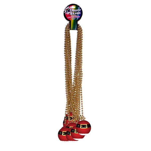 Santa Belt Medallion 33 Inch Beaded Necklaces