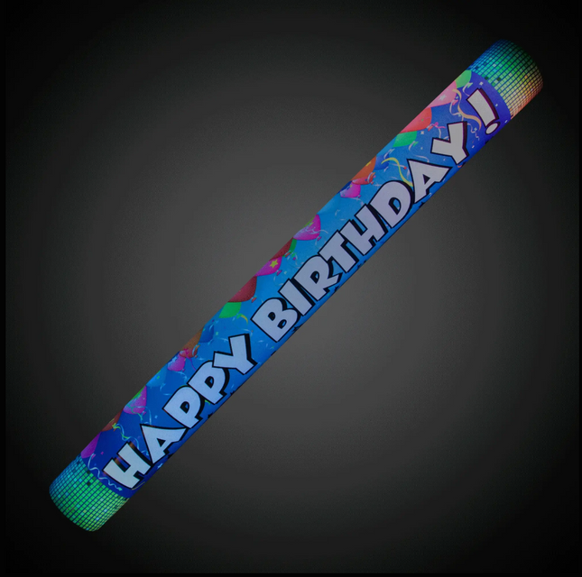 LED Light Up 16 Inch Happy Birthday Foam Stick Baton