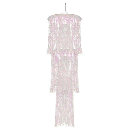 Silver Fringe Chandelier