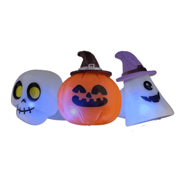 Halloween Ghouls LED Light Up Rings 