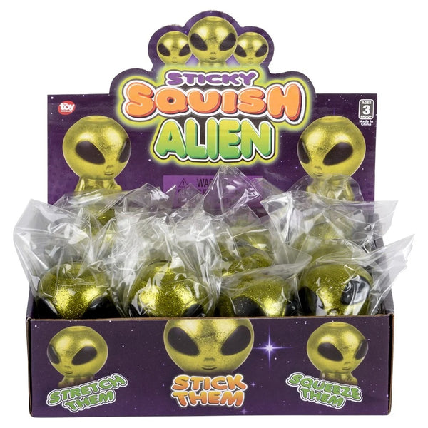 Squish Sticky Alien - 12 Per Pack
