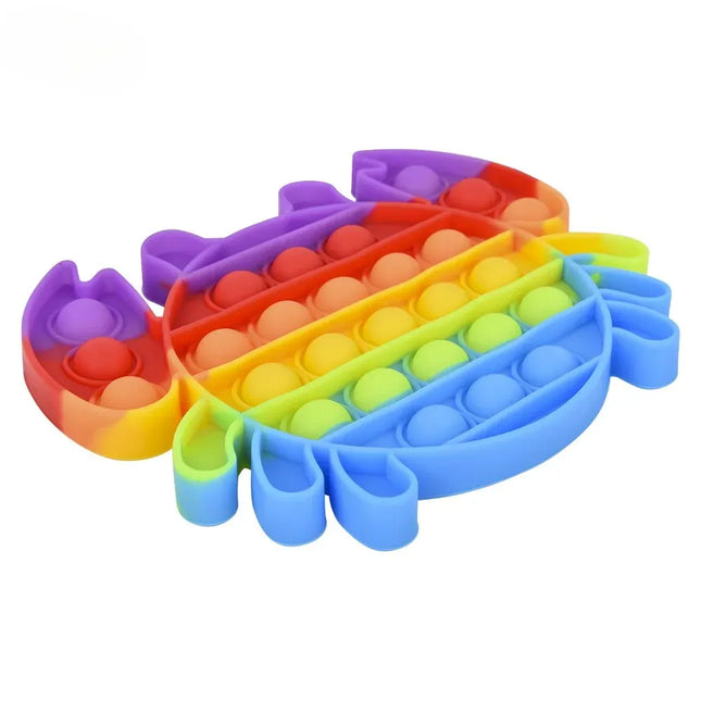 6" Rainbow Crab Bubble Poppers