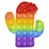 4.75" Rainbow Cactus Bubble Poppers