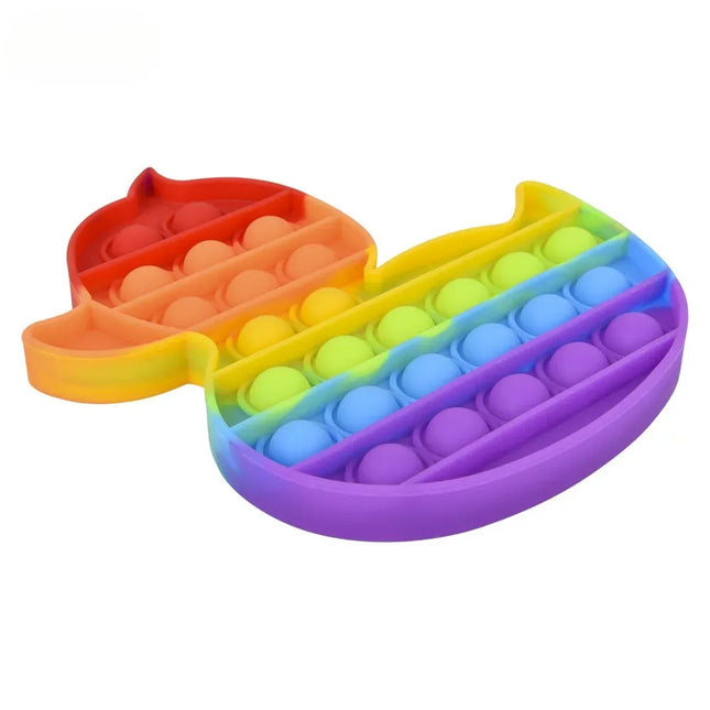 7.33" Rainbow Ducky Bubble Poppers