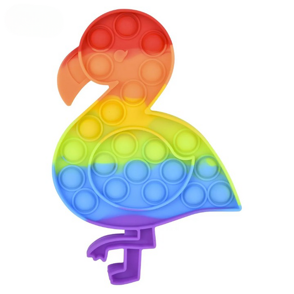 7.5 Rainbow Flamingo Bubble Poppers