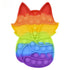 7.33" Rainbow Fox Bubble Poppers