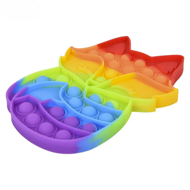 7.33" Rainbow Fox Bubble Poppers