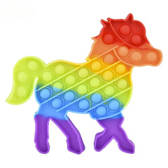 7.5" Rainbow Horse Bubble Poppers