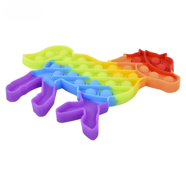 7.5" Rainbow Horse Bubble Poppers