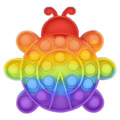 5" Rainbow Ladybug Bubble Poppers