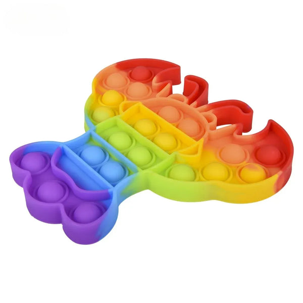 6 Rainbow Lobster Bubble Poppers