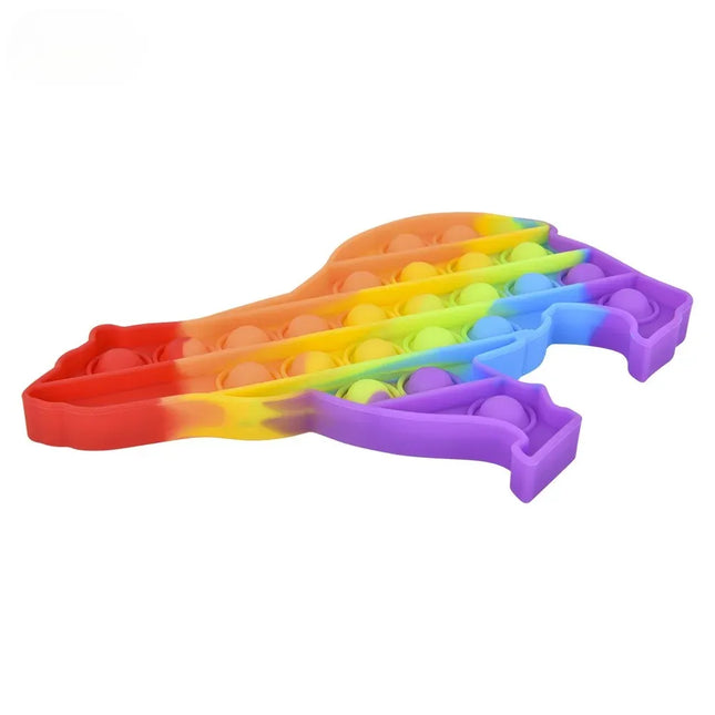 7" Rainbow Polar Bear Bubble Poppers