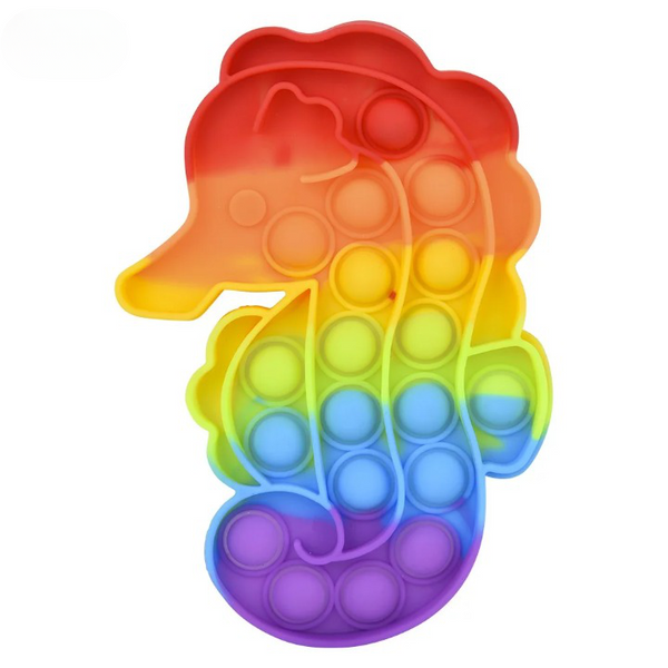 6.25 Rainbow Seahorse Bubble Poppers