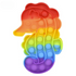 6.25" Rainbow Seahorse Bubble Poppers