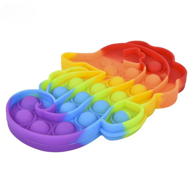 6.25" Rainbow Seahorse Bubble Poppers