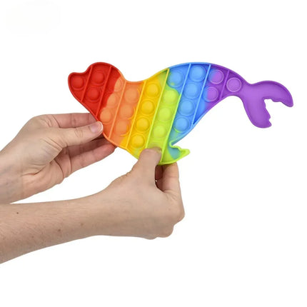 7.5" Rainbow Seal Bubble Poppers
