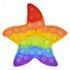 6" Rainbow Starfish Bubble Poppers