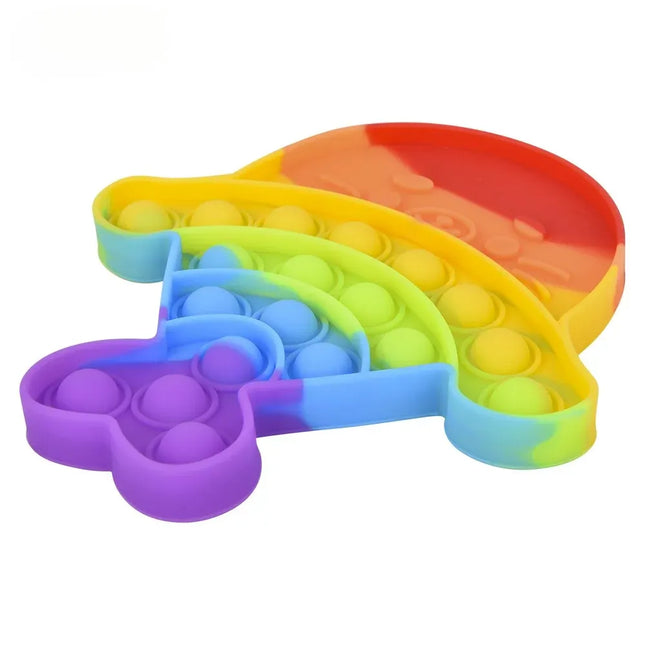 6.25" Rainbow Seal Pup Bubble Poppers