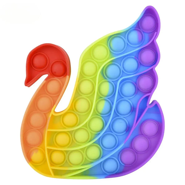 6.5 Rainbow Swan Bubble Poppers