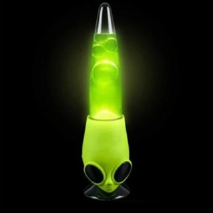 (T) 13 Inch Alien Head Wax Motion Lamp