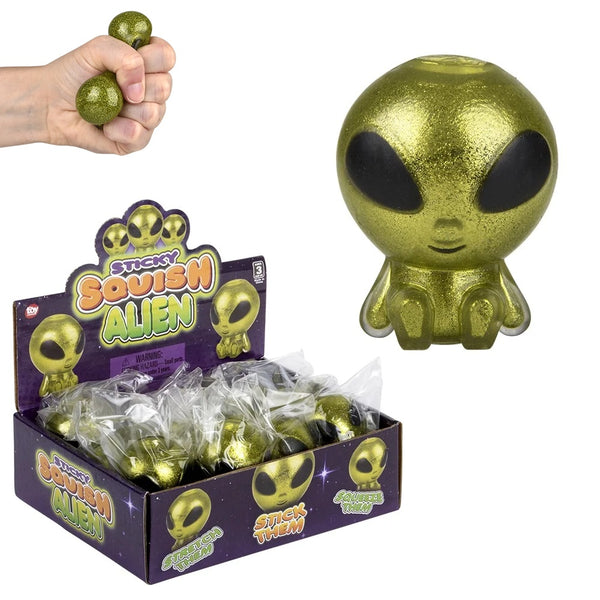 2.25 Squish Sticky Alien - 12 Per Pack