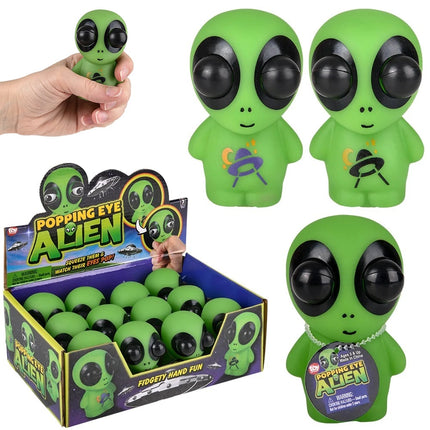 (T) 3.33 Inches Popping Eye Alien - 12 Per Pack