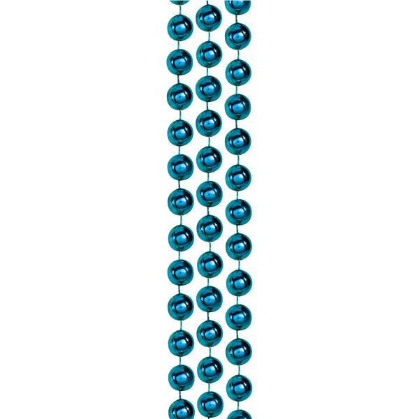 Teal 7mm Beaded 33 Inch Necklaces