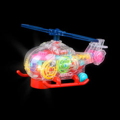 8" Light-Up Transparent Helicopter
