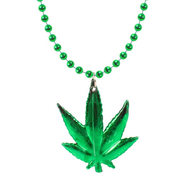 Weed Leaf 33 Inch Bead Necklaces