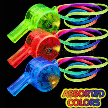 LED Light Up Drum Whistle - Assorted