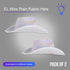 Two EL Wire Light Up Glow Plain White Cowboy Hats | PartyGlowz