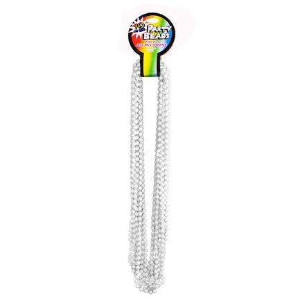 White 33 Inch 7mm Beaded Necklaces