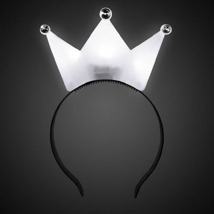 White LED Crown Headband