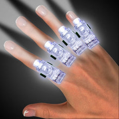 White LED Finger Light Rings
