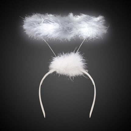 White LED Light Up Angel Halo Headband