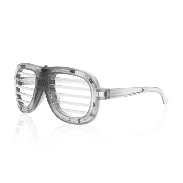 White LED Slotted Glasses