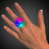 White Light Up Jelly Rings With Multi-Colored LED Lights