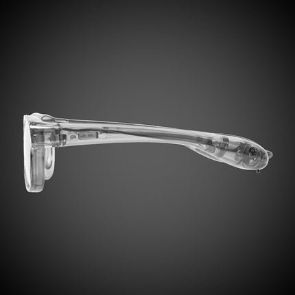 White Light Up Retro Style Sunglasses