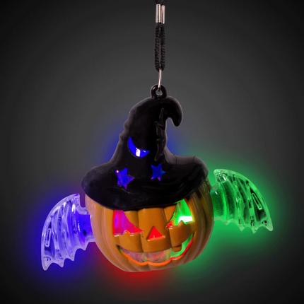 LED Witch-O-Lantern Necklace