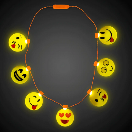 LED Light Up Emojicon Necklace