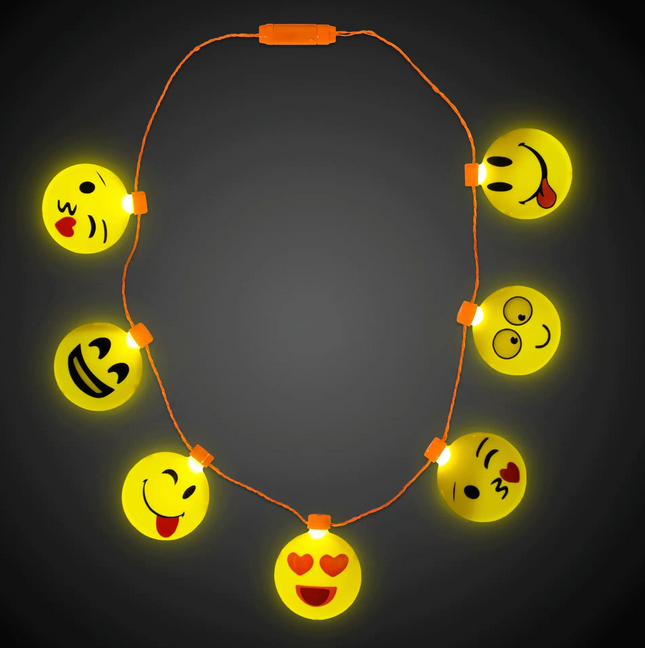 LED Light Up Emojicon Necklace