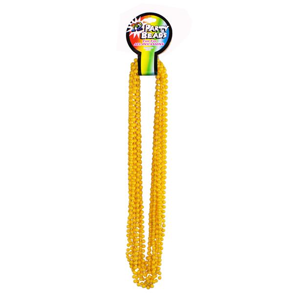 Yellow 33 Inch 7mm Beaded Necklaces