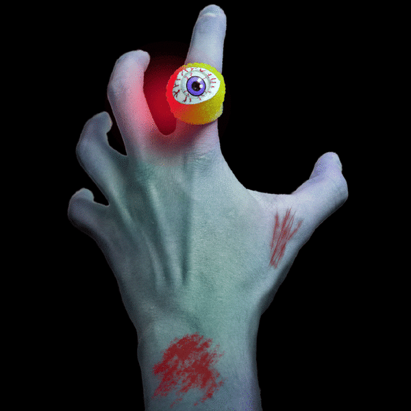 LED Flashing Eyeball Ring - Yellow